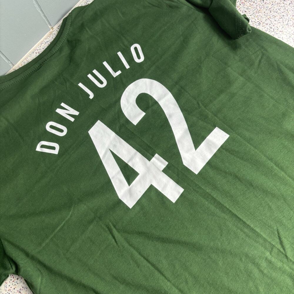 NWOT Don Julio 1942 Baseball Style Promo Shirt Large Green 42 Tequila Cinco Mayo